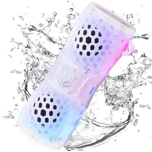 Bluetooth Speaker, Portable Waterproof Shower Speakers with Lights, IPX7 Wate... - Bild 1 von 8