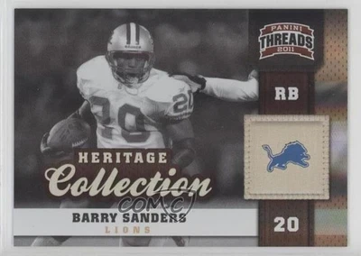 2011 Panini Threads Heritage Collection Century Proof /100 Barry Sanders #1 HOF - Image 1 of 2