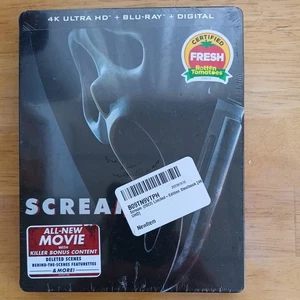 Scream (2022) Steelbook: 4K, Blu Ray, Digital Sealed New Mint US Ships in Box - Picture 1 of 10