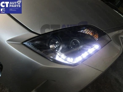 DRL LED Black Projector Headlights for 03-05 Nissan 350Z Z33 Fairlady HID TYPE - Image 1 of 4