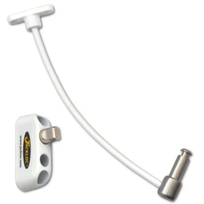 Cable restrictor de ventana Jackloc Pro-Twist blanco (JACK-PT-W) Foto 1 de 2