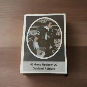 1972 Sunoco NFL Action Player Stamps Oakland Raiders Hof  Gene Upshaw Vtg Ex - Picture 1 of 2