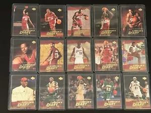 2003 Upper Deck LeBron James LeBron's Diary complete RC-year set 1-15, *SEWALL* - Picture 1 of 6
