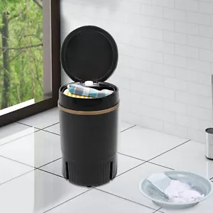 Portable Mini Washing Machine Washer with Drainage Basket Multi-Functional Black - Picture 1 of 17