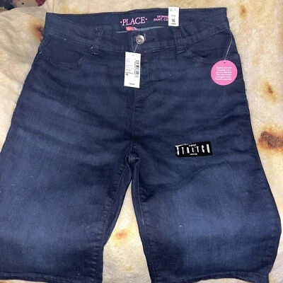 Children's Place Boys 16 Stretch Denim Zip Front Shorts - Image 1 of 4