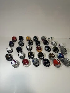 Riddell Mini NFL Plastic Football Helmets Full Complete Set of 32 Vintage - Bild 1 von 9