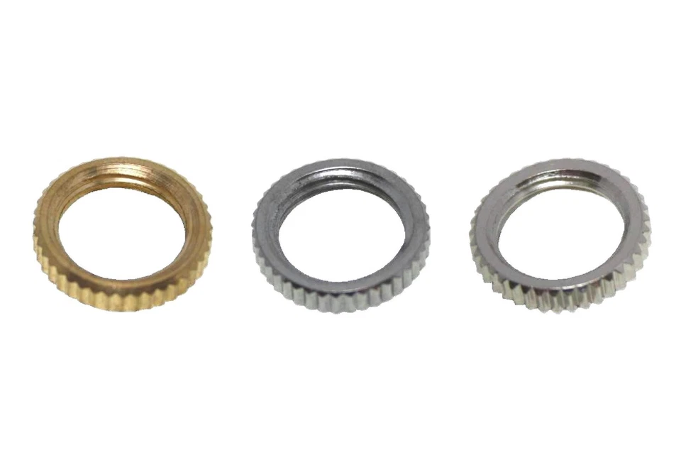 Rändelmutter M10x1 Messing 13x2,5 Kordelmutter roh/veredelt Lampenteil 5/25 Stck - Bild 1 von 1