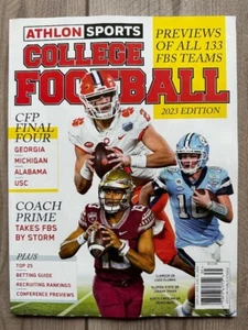 2023 ATHLON COLLEGE FOOTBALL GUIDE Special Edition 192 Page CADE KLUBNIK Clemson - Imagen 1 de 1