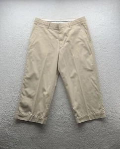 VTG Levi's Sta-Prest Ankle Pants Mens 36x22 Khaki Creased 3/4 Wide Leg USA Made - Picture 1 of 15