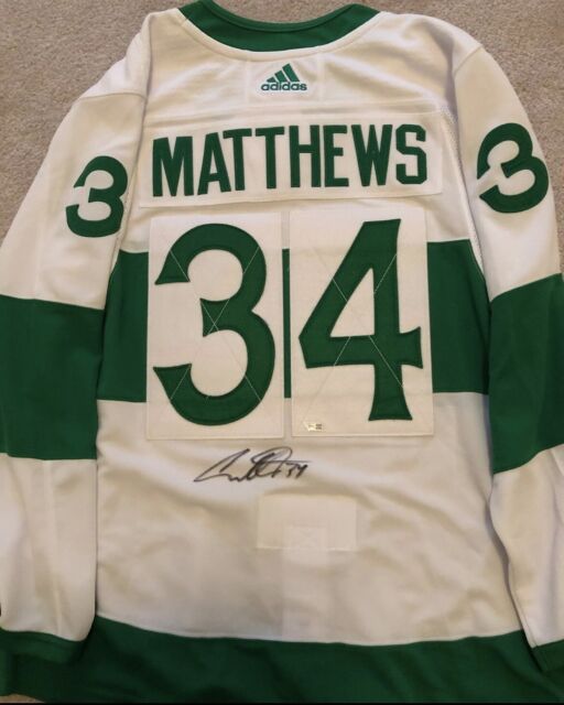 AUSTON MATTHEWS Autographed Authentic Captain Black Adidas Jersey FANATICS