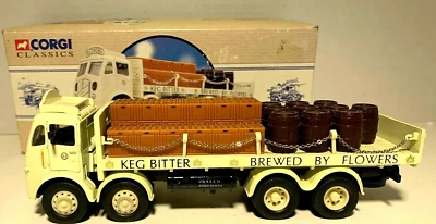 1993 Corgi Classic  'ERF Flatbed with Chains / Barrels   Flowers'   # 97942 - Image 1 of 4