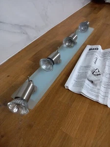 4 Way Vetro Ceiling Halogen Dimmable Spotlights Adjustable Lamp Kitchen Bar B&Q - Picture 1 of 6