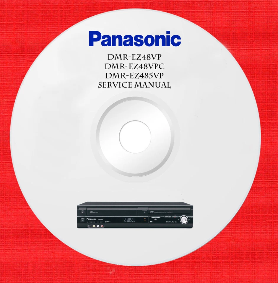 Panasonic dmr-ez48vp dmr-ez485vpc Repair Service manual on 1 cd in pdf format  - Image 1 of 1