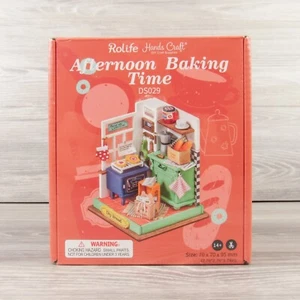 DIY Miniature Dollhouse Kit Afternoon Baking Time Rolife Hands Craft DS029 New - Picture 1 of 7