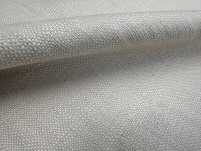 Natural Upholstery Fabric Plain Home Decor Curtains Soft Material 160cm Wide - Image 1 of 4