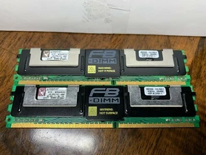 Kingston 2GB (2x 1GB) 2Rx8 PC2 4200F DDR2 FBDIMM ECC Registered Server Memory  - Picture 1 of 1