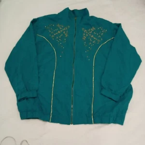 Delta Bueke Vintage jacket with closure green size 1x - Picture 1 of 11