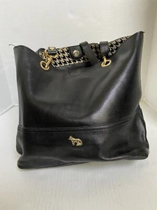 Emma Fox Handtasche Leder Gold Handbag Travel Glam Black Damen Tasche Designer Weiß - Bild 1 von 10