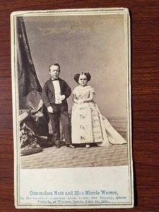 COMMODORE NUTT & MISS MINNIE WARREN ORIGINAL BRADY PHOTO - Picture 1 of 2