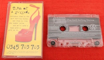 ROLLING STONES -VERY RARE UK PROMO CASSETTE TAPE - VOODOO LOUNGE TOUR VW GOLF - Image 1 of 4