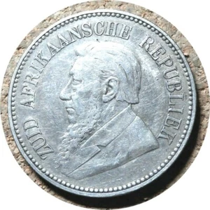 elf ZAR South Africa 2 1/2 Shillings 1896 Silver Boer Wars - Picture 1 of 2