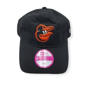 New Era Baltimore Orioles 9Twenty Women Essential Black Adjustable Strap Hat Cap - Picture 1 of 6