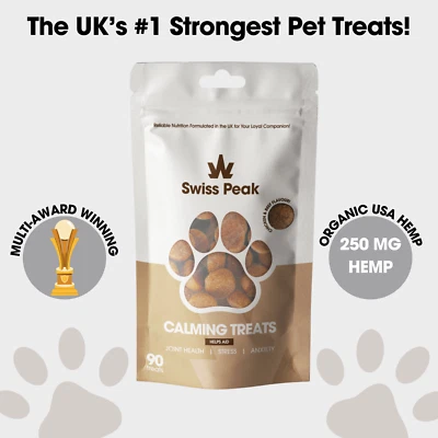 SWISS PEAK CBD Hemp Treats THC-Free Swiss Peak 250mg Meaty Edibles For Pets Joints & Pain
