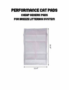 40 Pads Performance Cat Pads CHEAP Generic Pads for Breeze Litter box System - Picture 1 of 1