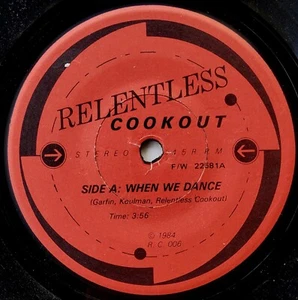 Relentless Cookout 45 When We Dance - Private Post-Punk Funk - HEAR - Imagen 1 de 2