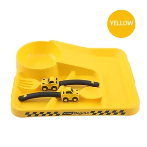 Children'S Feeding Dish Set of Dishes for Baby Stuff Suction Cup Plate Aesthetic - Picture 1 of 16