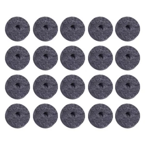 Drum Cymbal Felt Washer Felts Gray/black Round Shape Set 20pcs Crash Best - Picture 1 of 34