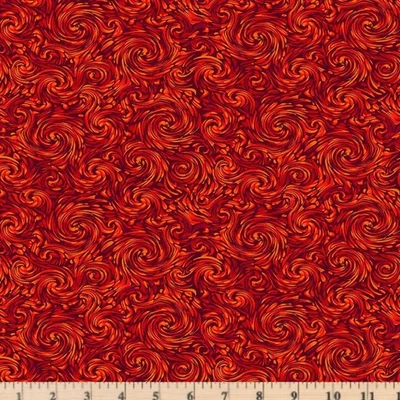 Sundance Red Swirl Texture Chong-A Hwang TEXTURE-CD3310  Red by the Half Yard - Image 1 of 2