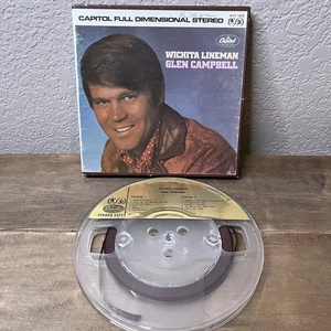 Glen Campbell Wichita Lineman Tonbandspule 3 3/4 IPS 4 Spur - Bild 1 von 12