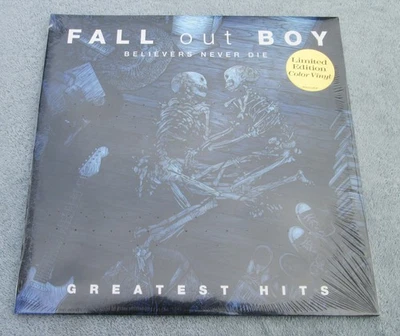 FALL OUT BOY Believers Never Die Greatest Hits Limited Edition Yellow Vinyl 2LP - Image 1 of 4
