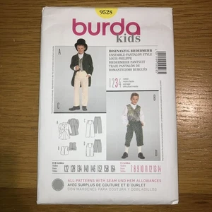 New Burda Sewing Pattern Kids Teens Gentleman Costume No. 9528 - Picture 1 of 3