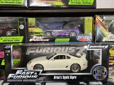 Jada Toys Fast & Furious Brian's Toyota Supra 1/18 Diecast Model Car - Image 1 of 4