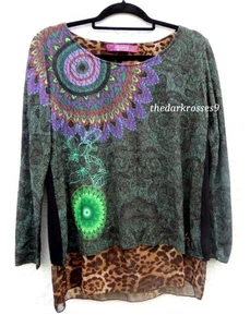 Desigual Pullover  zweilagig gr.L  38 40 bunt  edel elegant neuwertig - Bild 1 von 6
