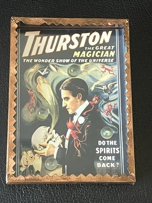 RARE Vintage Thurston The Magician Copper Cased Puzzel Rolling Ball Game - Image 1 of 4