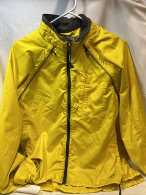 Men’s Novara size large yellow cycling jacket with removable sleeves - Image 1 of 4