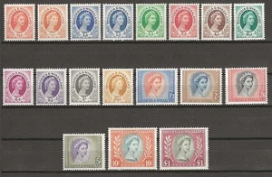 RHODESIA & NYASALAND 1954/56 SG 1/15 + 1a + 2a COMO NUEVO - Imagen 1 de 2
