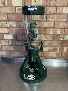 NEW Carlsberg 8 Pint Beer Tower Dispenser 3 pour Mancave Home Bar Pub football - Picture 1 of 8