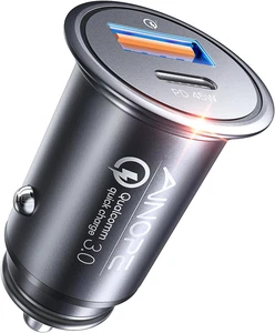 67.5W Super Mini Car Charger USB C 45W PD&QC 3.0 Fast Charging, All Metal Cigare - Picture 1 of 12