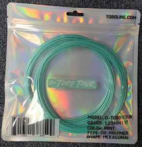 Juego de cuerdas de tenis Toroline O-Toro Tour calibre 17 1,23 mm neón como nuevo - Imagen 1 de 2