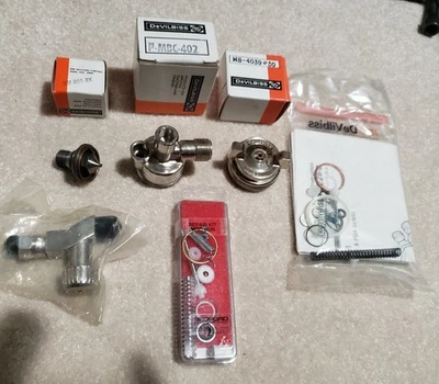 DeVilbiss Sprayhead Body, Nozzle & Multiple Accessories, New In Box - Image 1 of 4