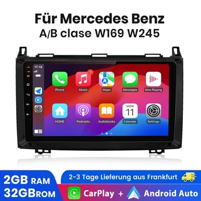 9" Android 14 Autoradio GPS NAVI Carplay Für Benz Sprinter Vito Viano W169 W245 - Bild 1 von 4