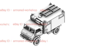 3D Printed 1/72 German Unimog 404 Truck Ambulance Unpainted - Picture 1 of 5