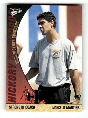2003 Multi-Ad Hickory Crawdads Update #5 Marcelo Martins NM-MT very rare BXCP02 - Image 1 of 2