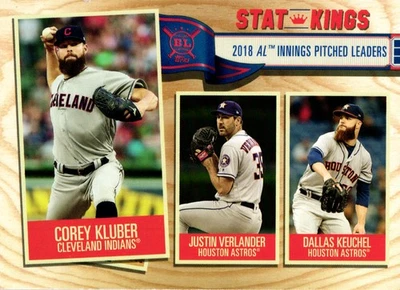 2019 Topps Big League #371 Corey Kluber / Justin Verlander / Dallas Keuchel - Image 1 of 2