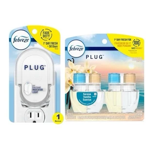 Febreze Plug Air Serene Vanilla Sunrise 2 (Pack) + Starter Kit - Picture 1 of 9