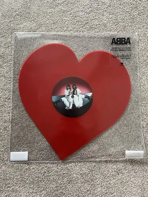 ABBA - Lay All Your Love On Me/I’ve Been Waiting For You Heart Shaped Red Vinyl - Image 1 of 2